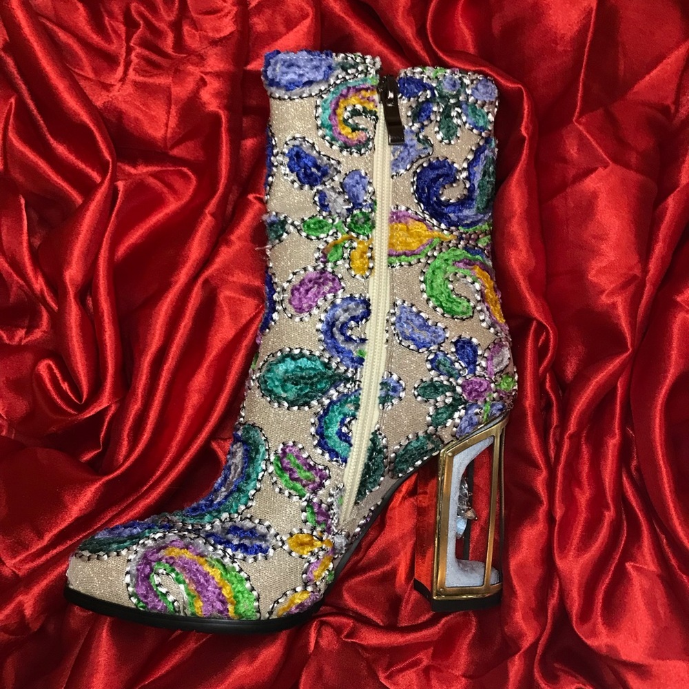 One-of-a-kind Ankle Heel Booties
